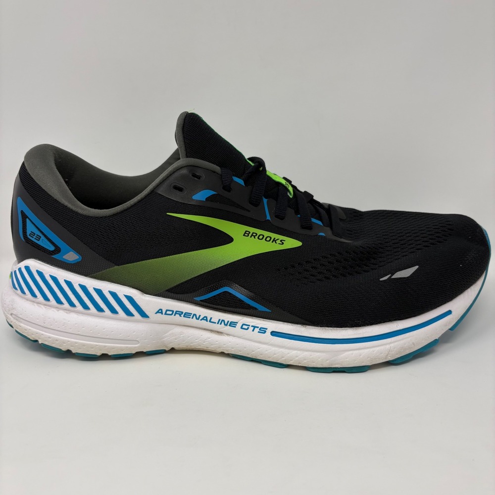 Brooks Adrenaline GTS 23 Mens Size 12 4E Extra Wide Black Athletic Running Shoes